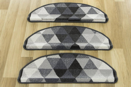 Nakładki półokrągłe Nolan 19 trójkąty szare