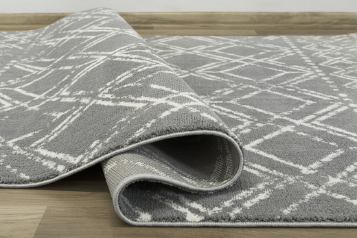 Dywan Karof 2588A grey/white 43 Szary Krem Romby