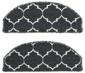 Nakładki półokrągłe clover koniczyna ciemny szary grafit 