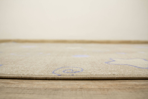 Welurowy Dywan Dziecięcy Stars Cfl-s1 Pastelowe Gwiazdki