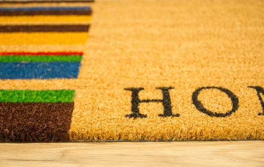 Antypoślizgowa Wycieraczka Kokosowa Kolor Home Paski