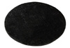 Dywan Okrągły Shaggy Antypoślizgowy Malmo Czarny