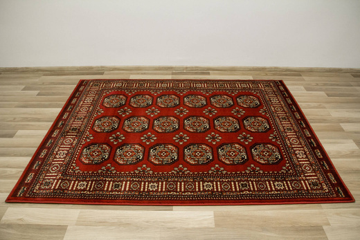 Dywan Ornamentowy Afgan 3181A red/red Czerwony Czarny Zielony