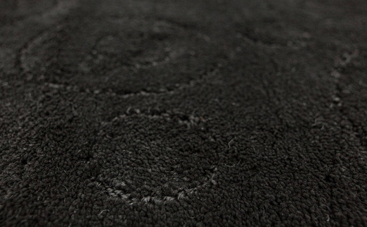 Dywanik Łazienkowy Antypoślizgowy Galaxy Black Czarny Koła