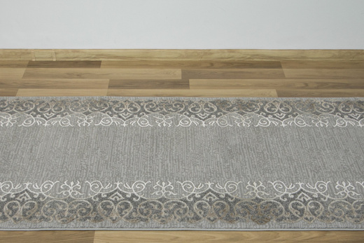 Chodnik galya K3810 grey szary ozdobny ornamentowy szerokość 120 cm