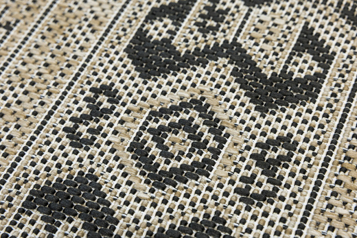 Antypoślizgowy Dywan FLEX 19636/P10 Grafit Beż Patchwork