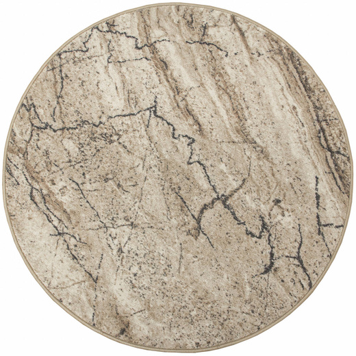 Okrągły Dywan Aqua Marble 04 Beż Antypoślizgowy
