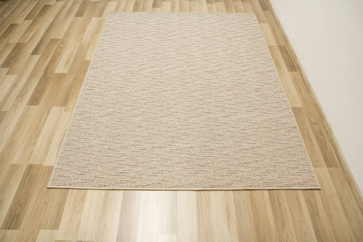 Wykładzina Pętelkowa Genewa 61 Beż Melanż Gruby Splot Prążki szerokość 4 m