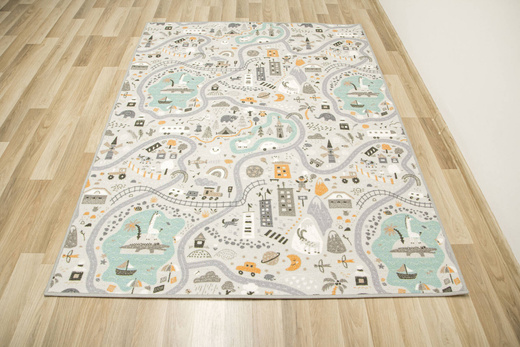 Wykładzina Dziecięca Pastelowe Uliczki 04 szerokość 2 m