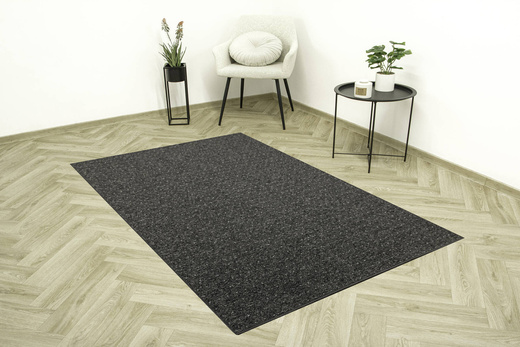 Dywan Pętelkowy Zembla 78 Szary Grafit Kratka