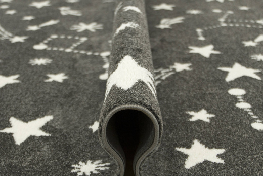 Dywan Lima 9572A d.grey/cream Szary Kremowy Gwiazdy Nocne Niebo