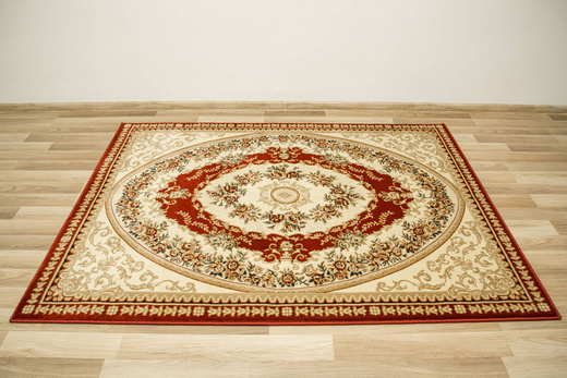 Dywan Super Rose 1898A red/cream Ornament Kwiatowy