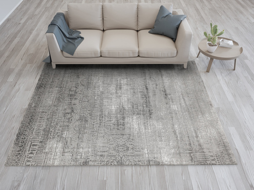 Dywan Nantes NT210G Grey/Grey Szary Krem Ornament