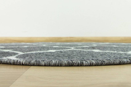 Dywan okrągły Clover 19 j.szary koniczyna marokańska