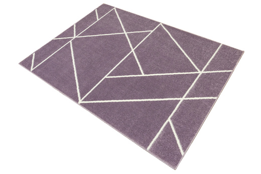 Dywan Dziecięcy Lima C877B lila/cream Fiolet Krem Trójkąty