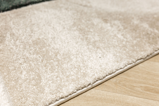 Dywan Kandy N412A l.beige/emeral Butelkowa Zieleń Beż Fryz