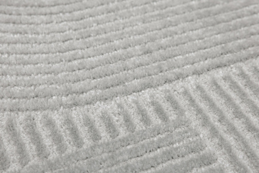 Dywan Misha J087A l.grey/d.grey Szary Półkola Linie