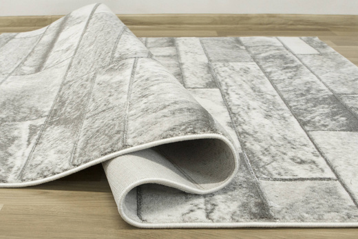 Dywan Felix 9250A l.grey/white Lśniący Szary Krem Prostokąty Marmur