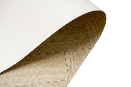 Wykładzina PCV Hightex Leyton 609M Jodełka Beż Brąz Matowa szerokość 4 m