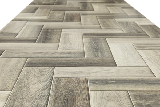 Wykładzina PCV Bartesa Diana Wood 267M Jodełka Beż Krem szerokość 1 m