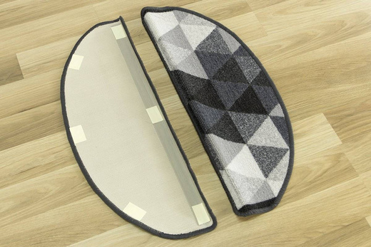 Nakładki półokrągłe Nolan 19 trójkąty szare