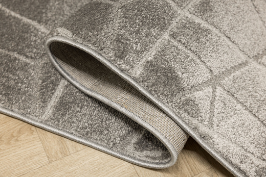 Chodnik Aruba G162A d.grey/grey Szary Romby Linie szerokość 80 cm