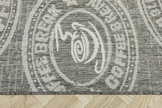 Antypoślizgowy Dywan FLEX 1907/P91 Brąz Szary Coffee