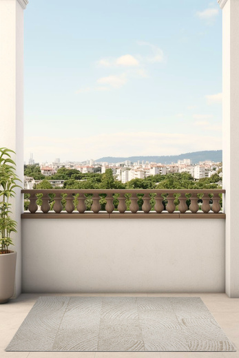 Dywan Dwustronny Sznurkowy Brussels 205729/10820 jute Jasny Beż Krem Drewno Outdoor