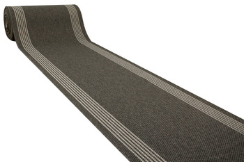 Chodnik Sznurkowy Natura Loper 3427 Grafit Krem Paski szer. 80 cm