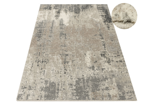 Wełniany Dywan Agnella Isfahan Leno Siwy Beton