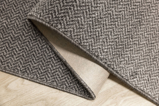 Wykładzina Monza-Special 277 Szary Jodełka Zygzaki Filc szerokość 4 m