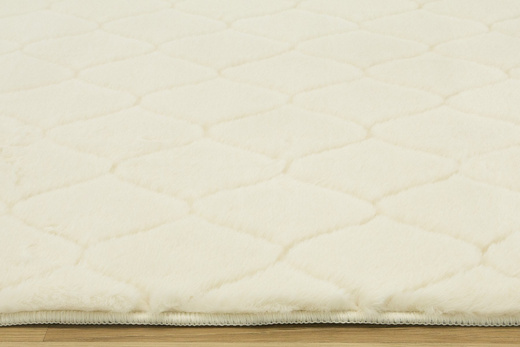 Dywan RABBIT 3D Cream Romby Pluszowy
