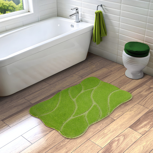 Dywanik Łazienkowy Antypoślizgowy Honey Light Green Jasny Zielony