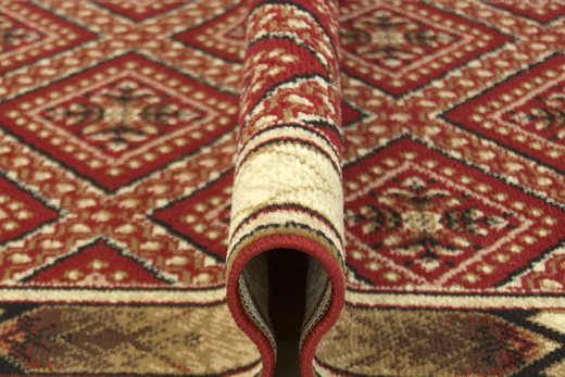 Chodnik Gold 371/22 bordowy szerokość 90 cm