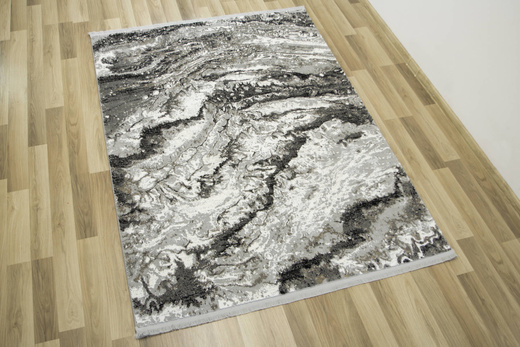 Dywan Exclusive 100 grey/black Szary Czarny Beż Marmur