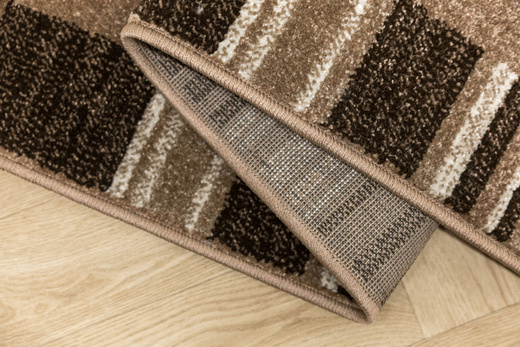 Chodnik Dywanowy Mira 24070/120 Adagio Brąz Beż Krem Paski szerokość 70 cm