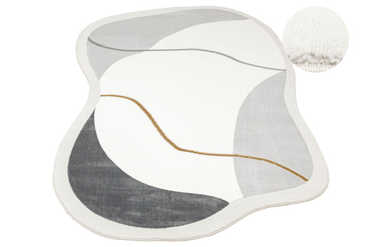 Dywan Selena GS005G Crean/Gold Krem Szary Złoty Ksztalt