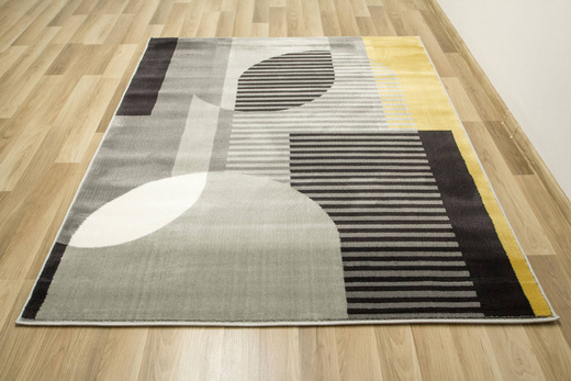 Dywan Victoria F322A grey/l.grey Geometria Antracyt Miodowy