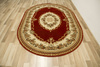 Owalny Dywan Super Rose 1898A red/cream Ornament Kwiatowy Czerwień Krem