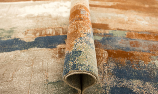 Dywan Argent 16434 O10 Orange Niebieski Pomarańczowy Tynk