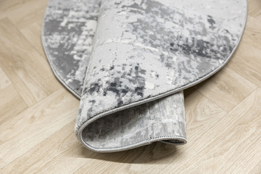 Okrągły Dywan Nantes NT041G Grey/Grey Szary Beton