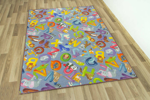 Dywan Alfabet 19 grey Zoo Literki