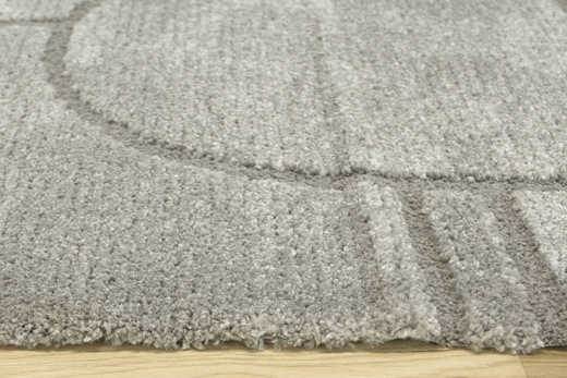 Dywan Coco 59664/77 Shaggy Szary Dwupoziomowy