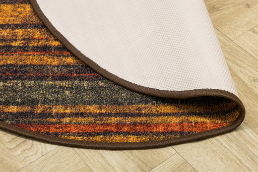 Antypoślizgowy Okrągły Dywan Fusion 14 Wielobarwny Paski