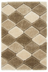 Dywan Shaggy California P420A beige/vizion Romby Beż Krem