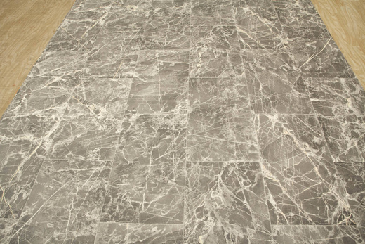 Wykładzina pcv Ultimate Stone Portoro 598 Marmur Szary Krem szerokość 1,5 m