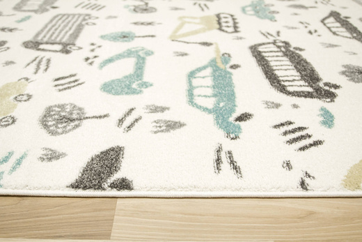 Dywan Dziecięcy Lima G762A cream/d.grey Samochody Krem Szary