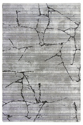 Dywan Quantum K3076G grey Szary Spękany Tynk