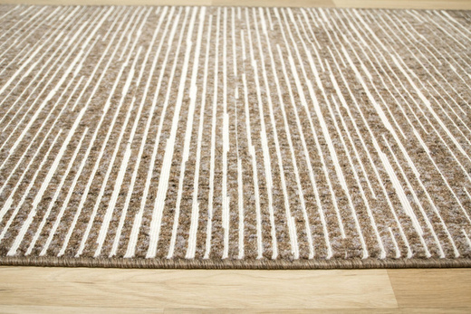 Chodnik Mix 40912-80 Brąz Krem Paski szerokość 100 cm