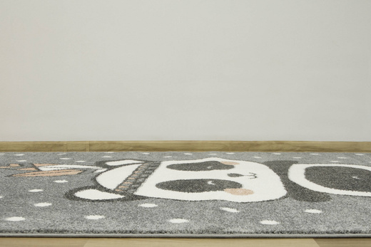 Dywan Dziecięcy Lima 9371A l.grey/rose Szary Róż Panda Indianin